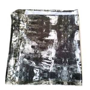 Black White Cityscape New York Inspired Scarf